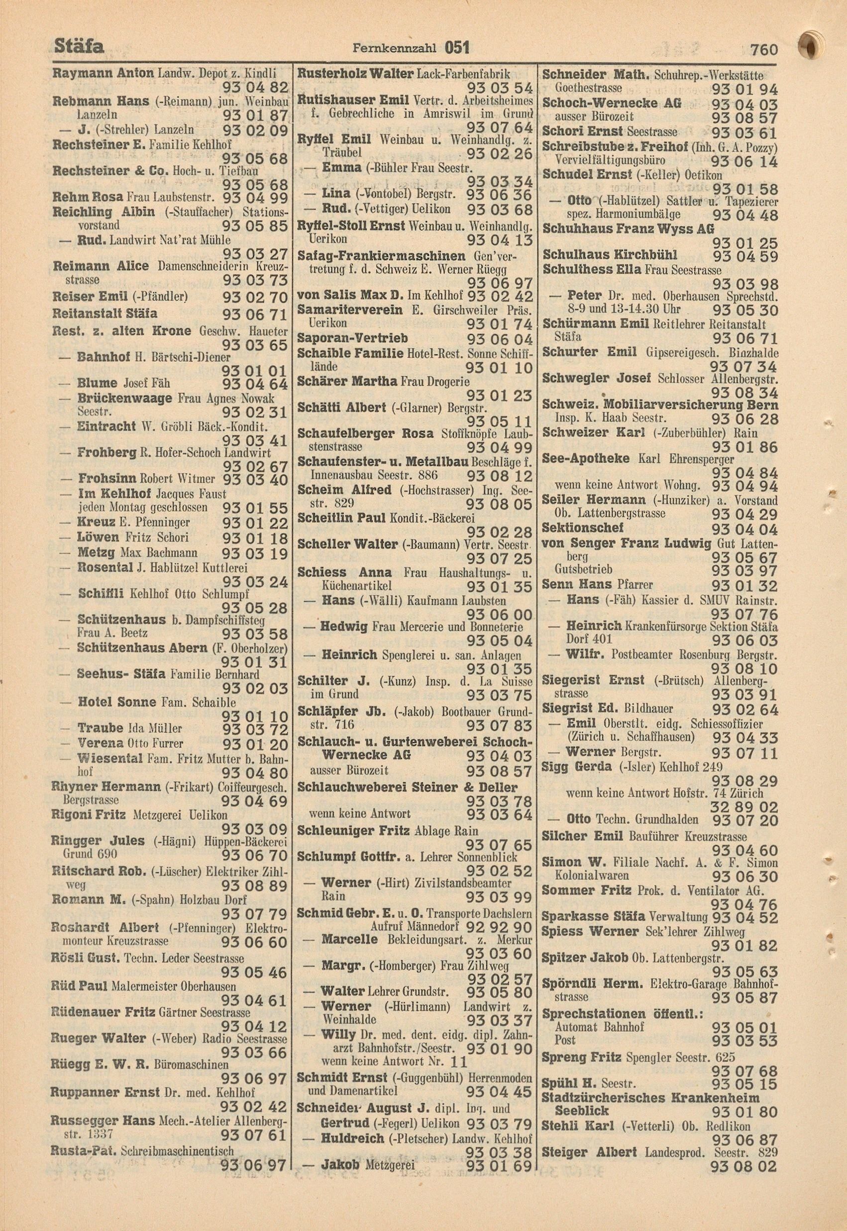 Telefonbuch 1950 760